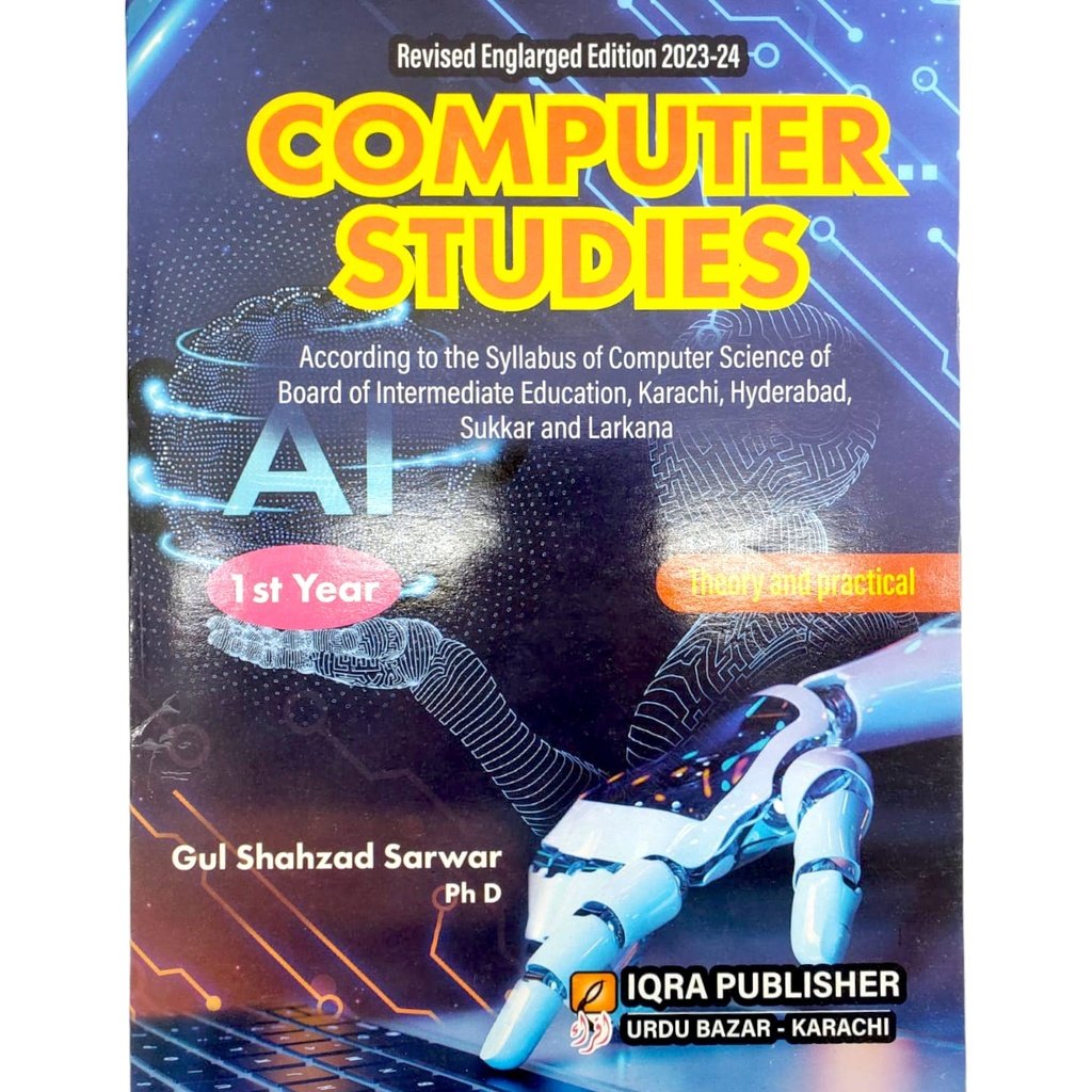 Iqra Computer Studies Theory & Practical For 1st Year Iqra Computer Studies Theory & Practical For 1st Year - Image 1